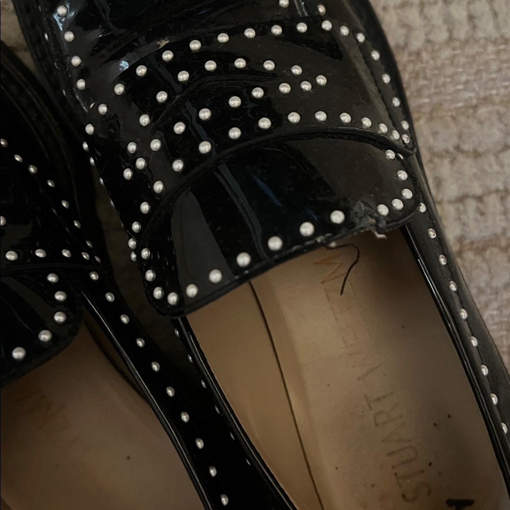 Stuart Weitzman Studded Pearl Loafers - Picture 4 of 4